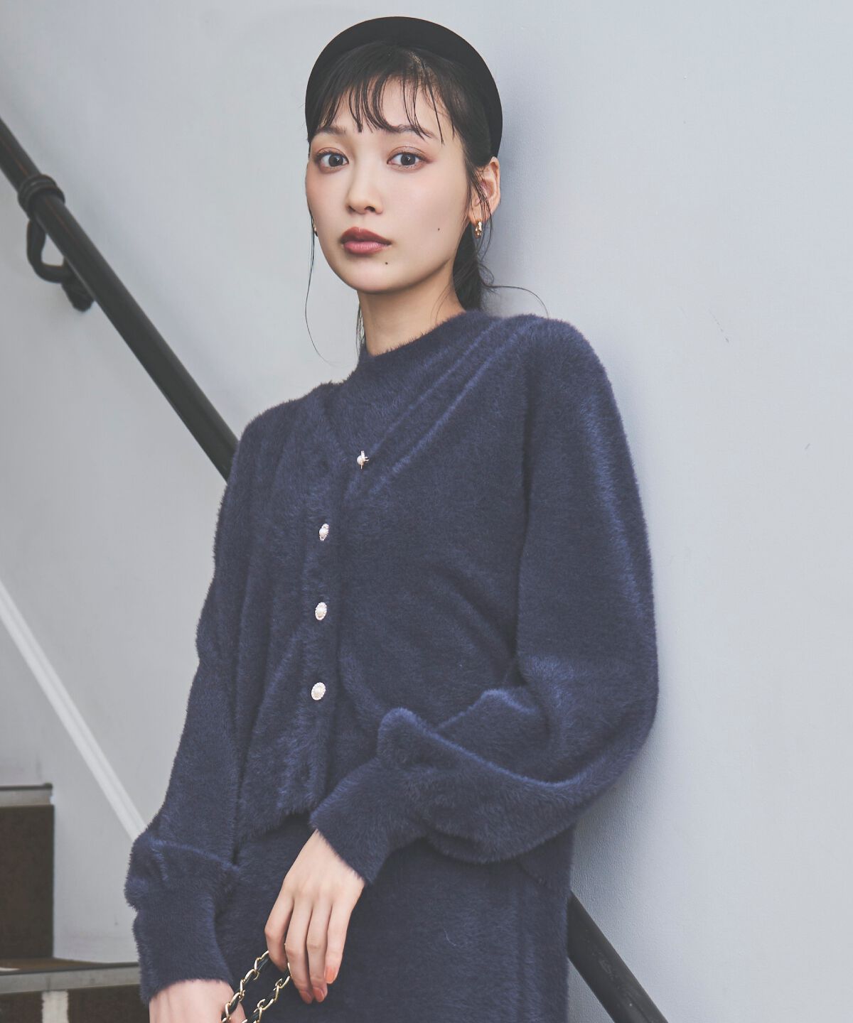 アンドクチュール「ラメフェザーニットアンサンブル」|ワンピース|