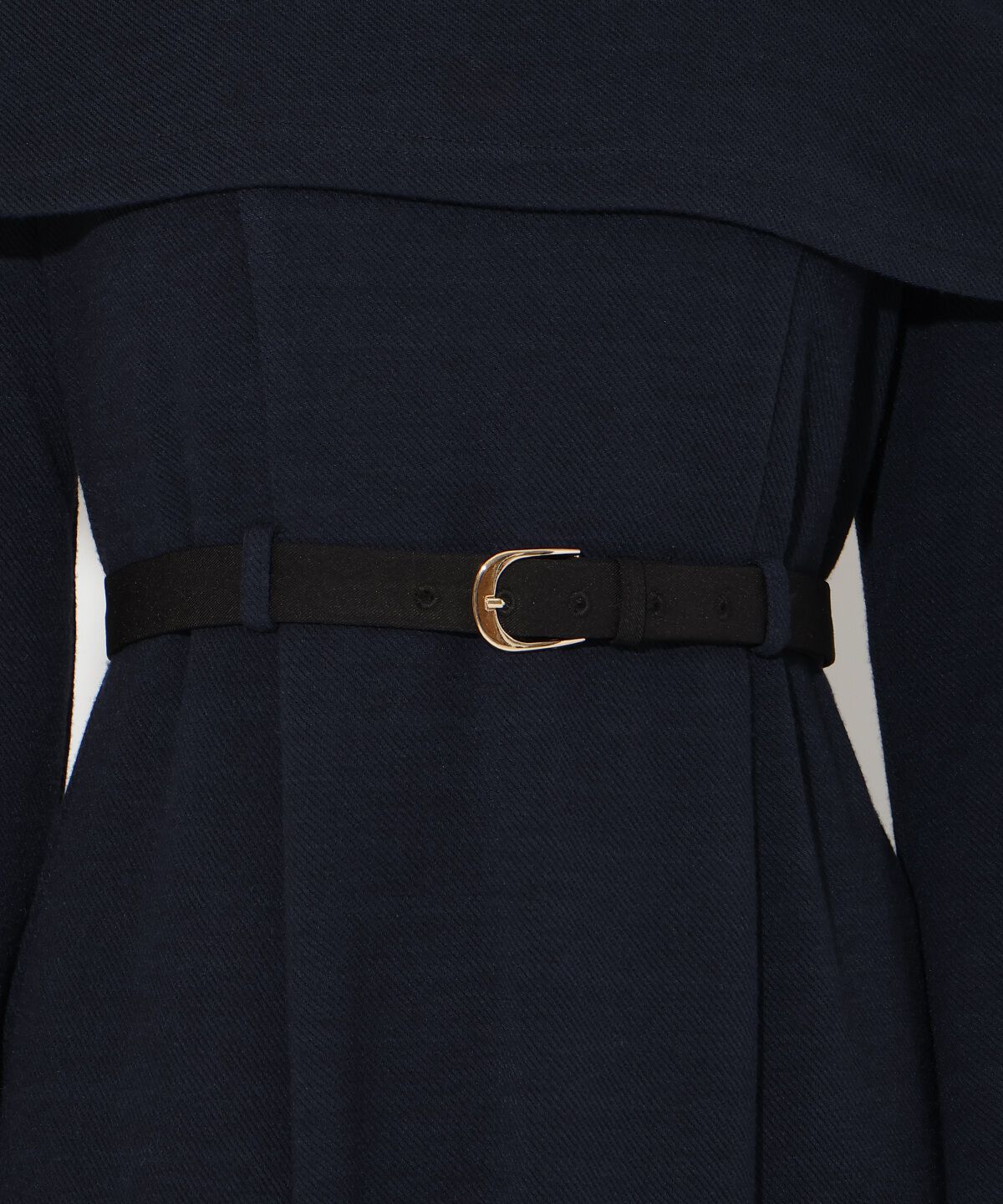 アンドクチュール「ベルト付きオフショルカットワンピース」|ワンピース|