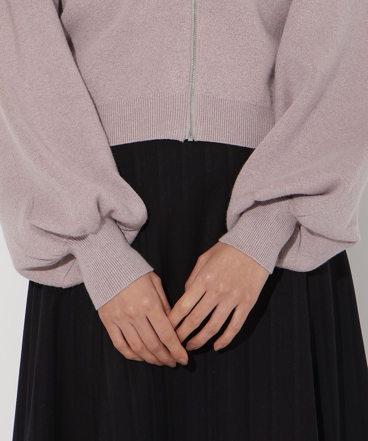 アンドクチュール「ニットパーカー」|パーカー|