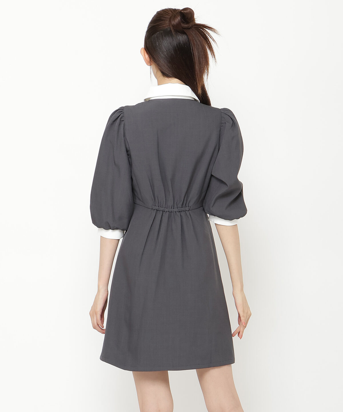 REDYAZEL「バイカラーフロントジップミニワンピース」|ワンピース|