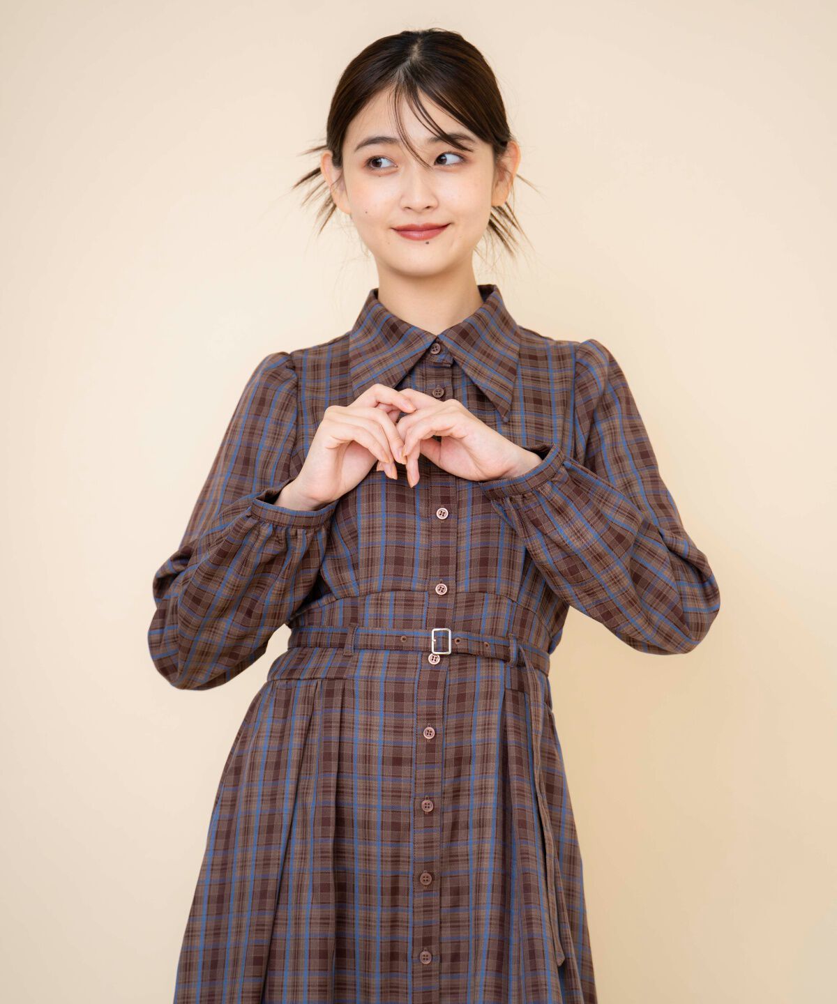 REDYAZEL「チェックシャツワンピース」|ワンピース|