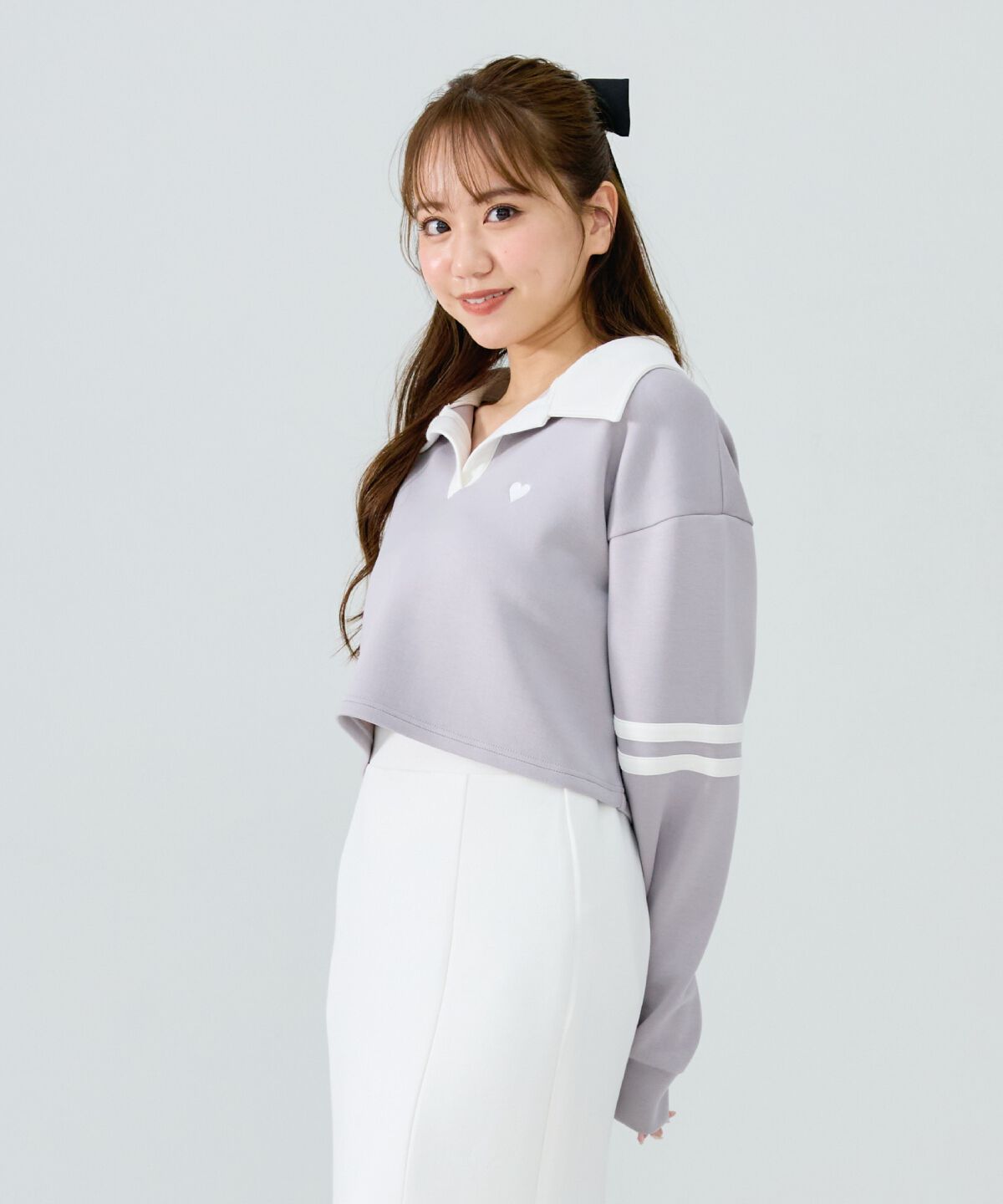 REDYAZEL「ハート刺繍ラガートップス」|Tシャツ・カットソー|