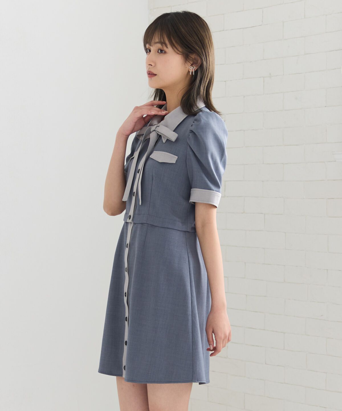 REDYAZEL「2WAYバイカラーミニワンピース」|ワンピース|