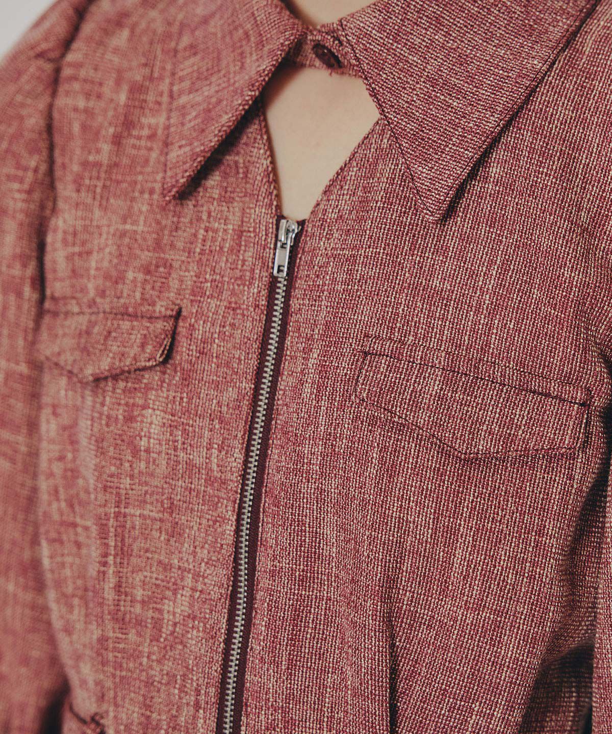 REDYAZEL「カラーミックスフロントZIPワンピース」|ワンピース|