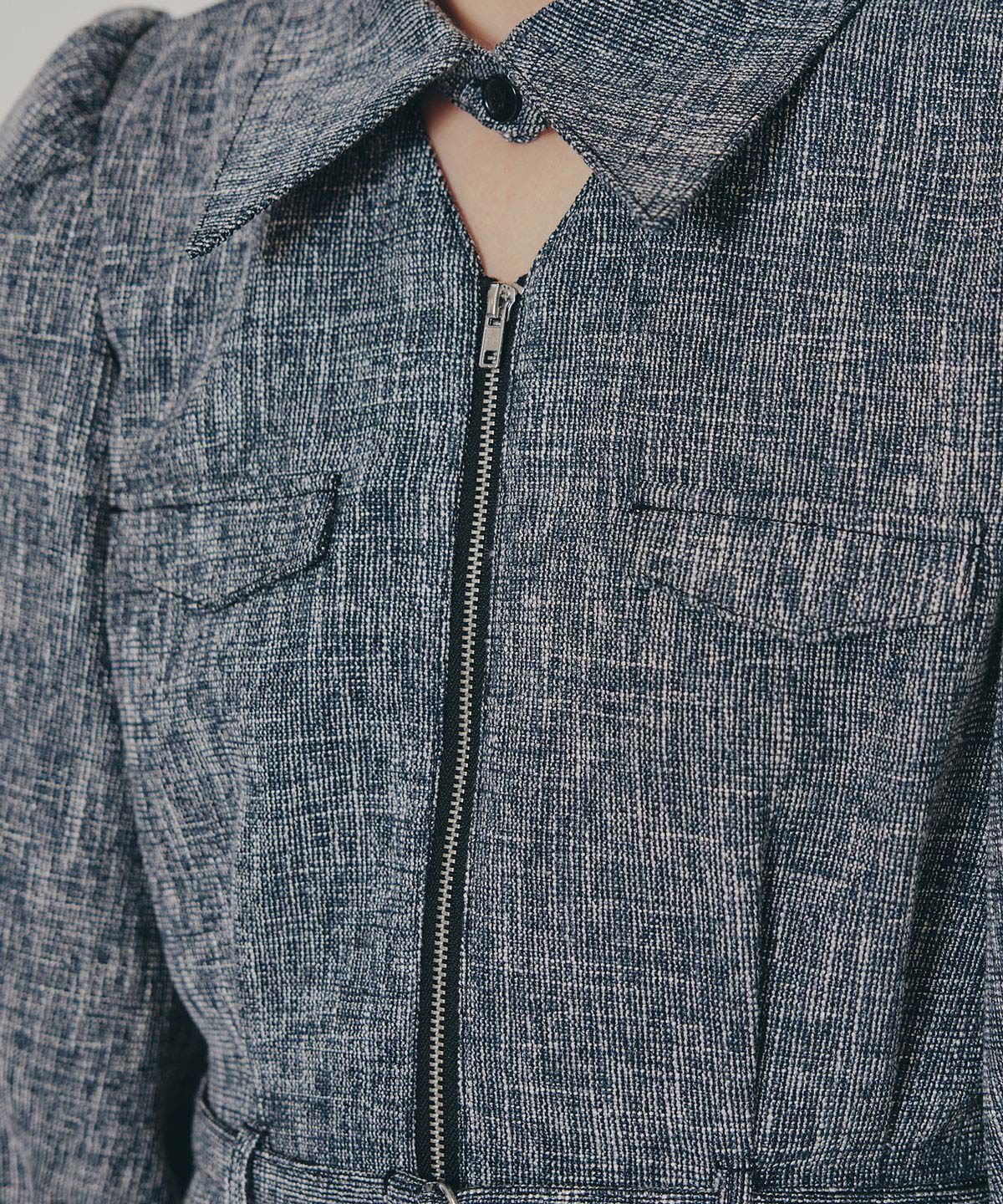 REDYAZEL「カラーミックスフロントZIPワンピース」|ワンピース|