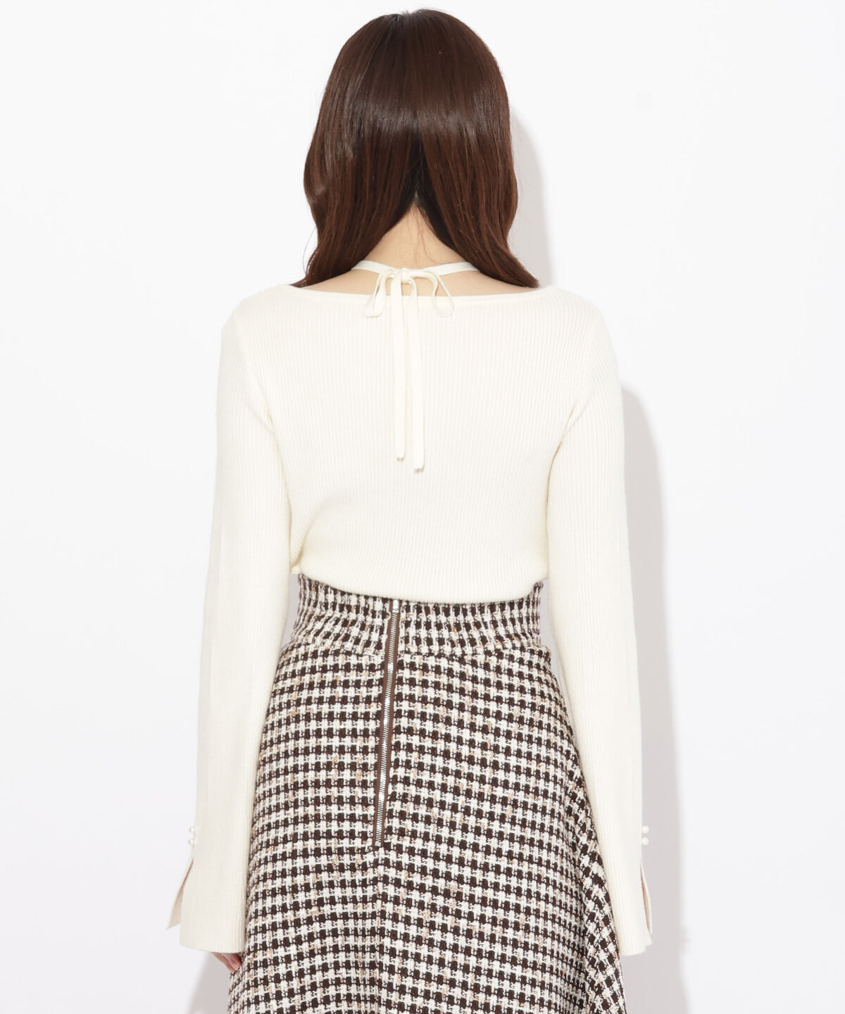 WILLSELECTION「ハートネックフレアスリーブプルオーバー」|ニット・セーター|