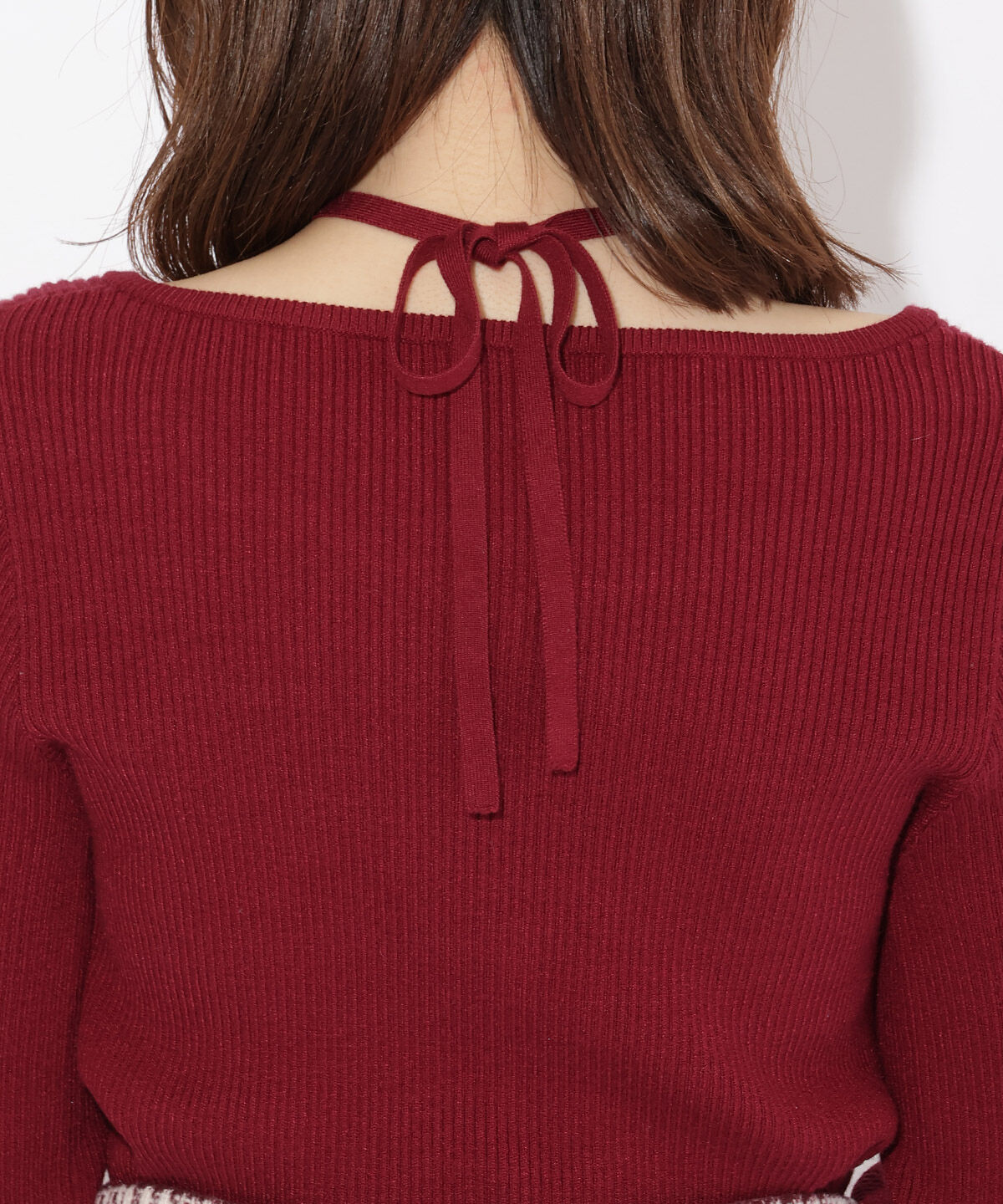 WILLSELECTION「ハートネックフレアスリーブプルオーバー」|ニット・セーター|