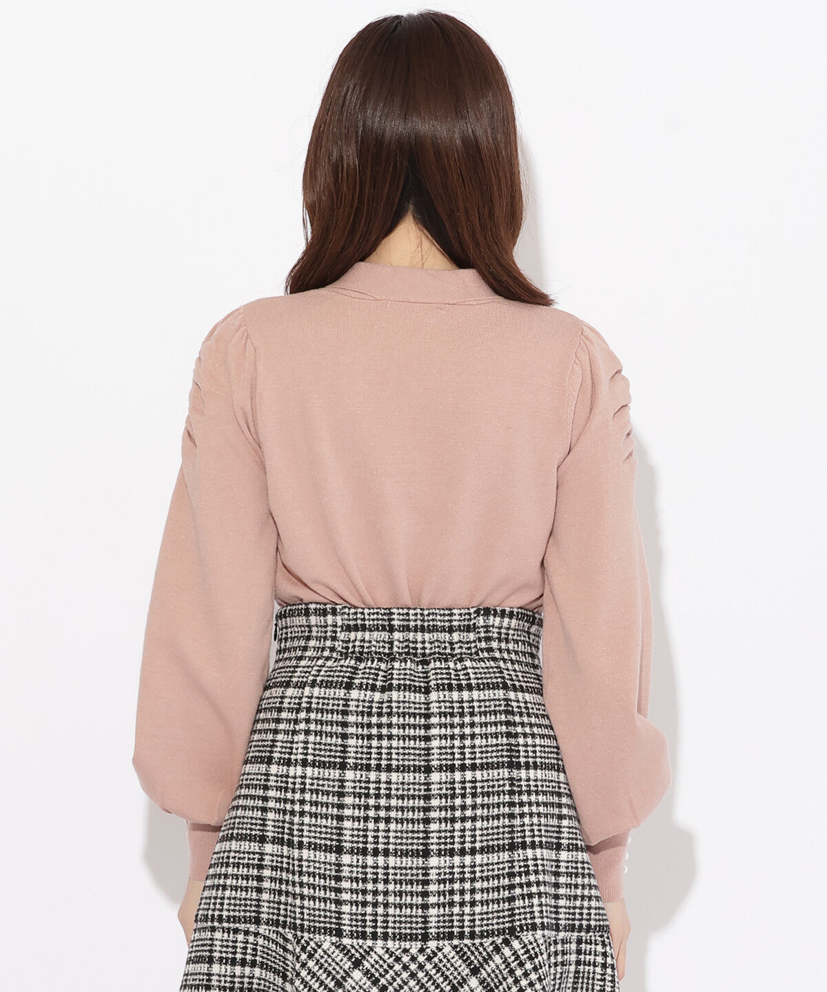 WILLSELECTION「ギャザー袖ボウタイプルオーバー」|ニット・セーター|