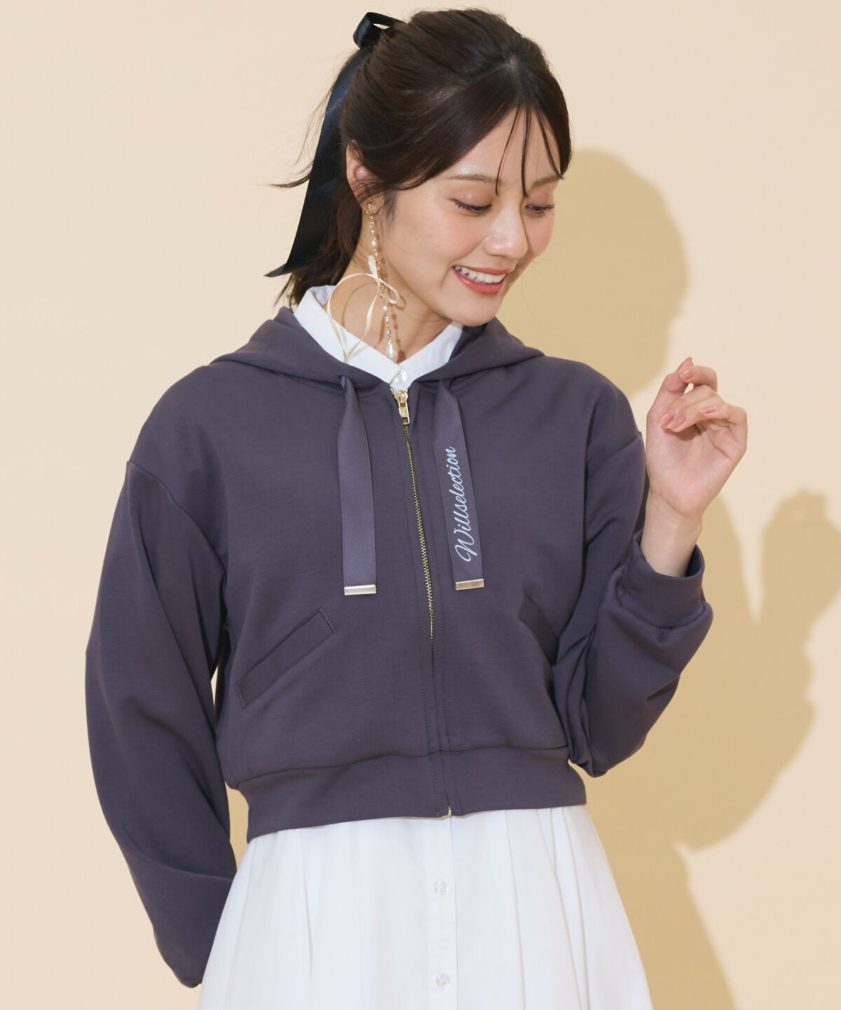 WILLSELECTION「ロゴテープパーカー」|パーカー|