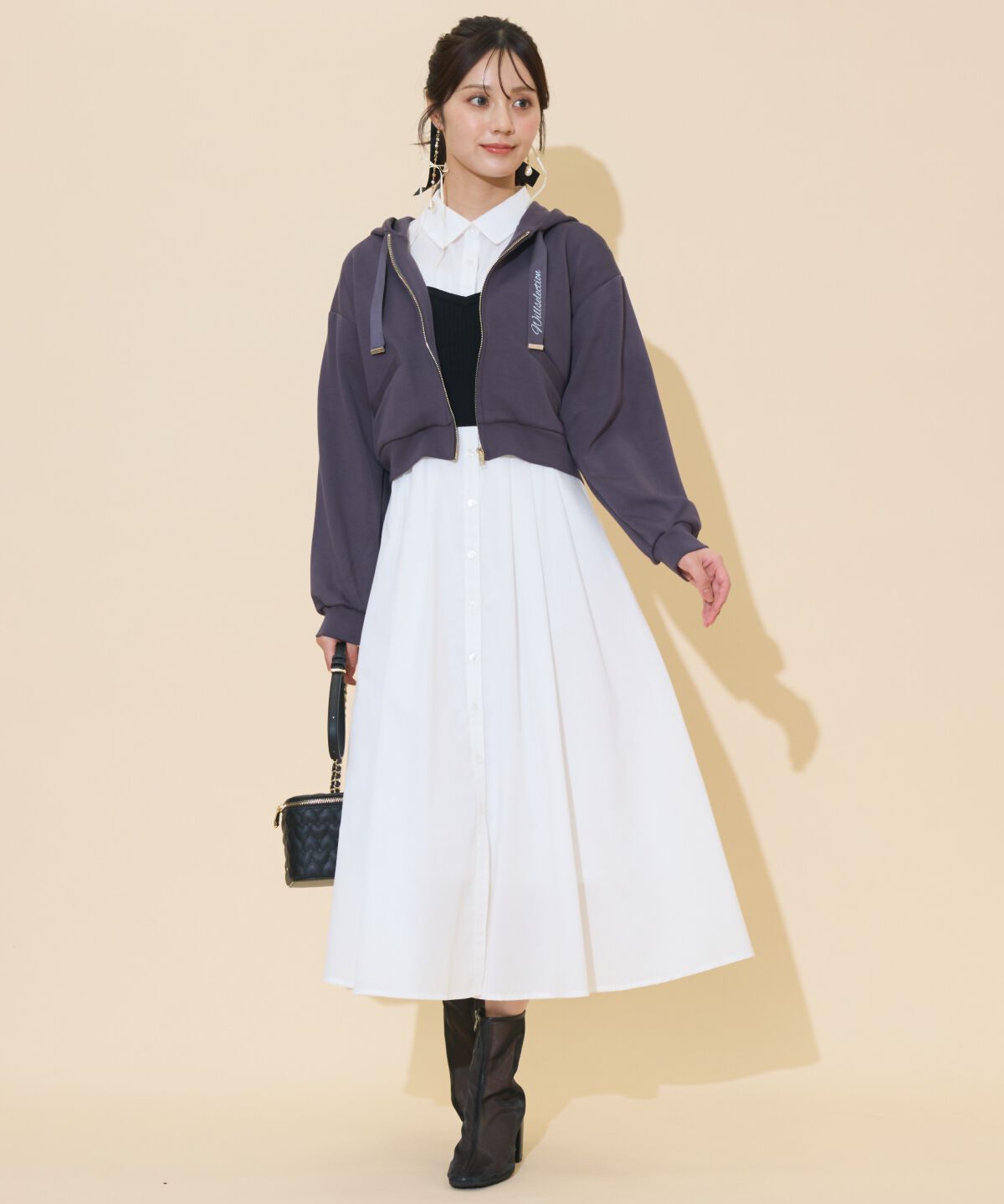 WILLSELECTION「ロゴテープパーカー」|パーカー|