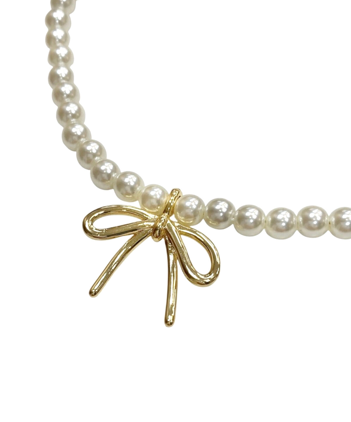 WILLSELECTION「リボンチャームパールネックレス」|ネックレス|