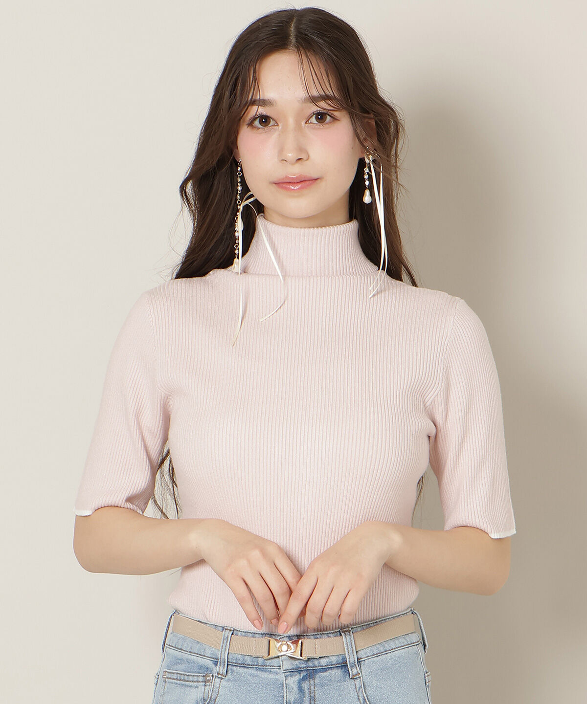 WILLSELECTION「バイカラーアンサンブル」|カーディガン|