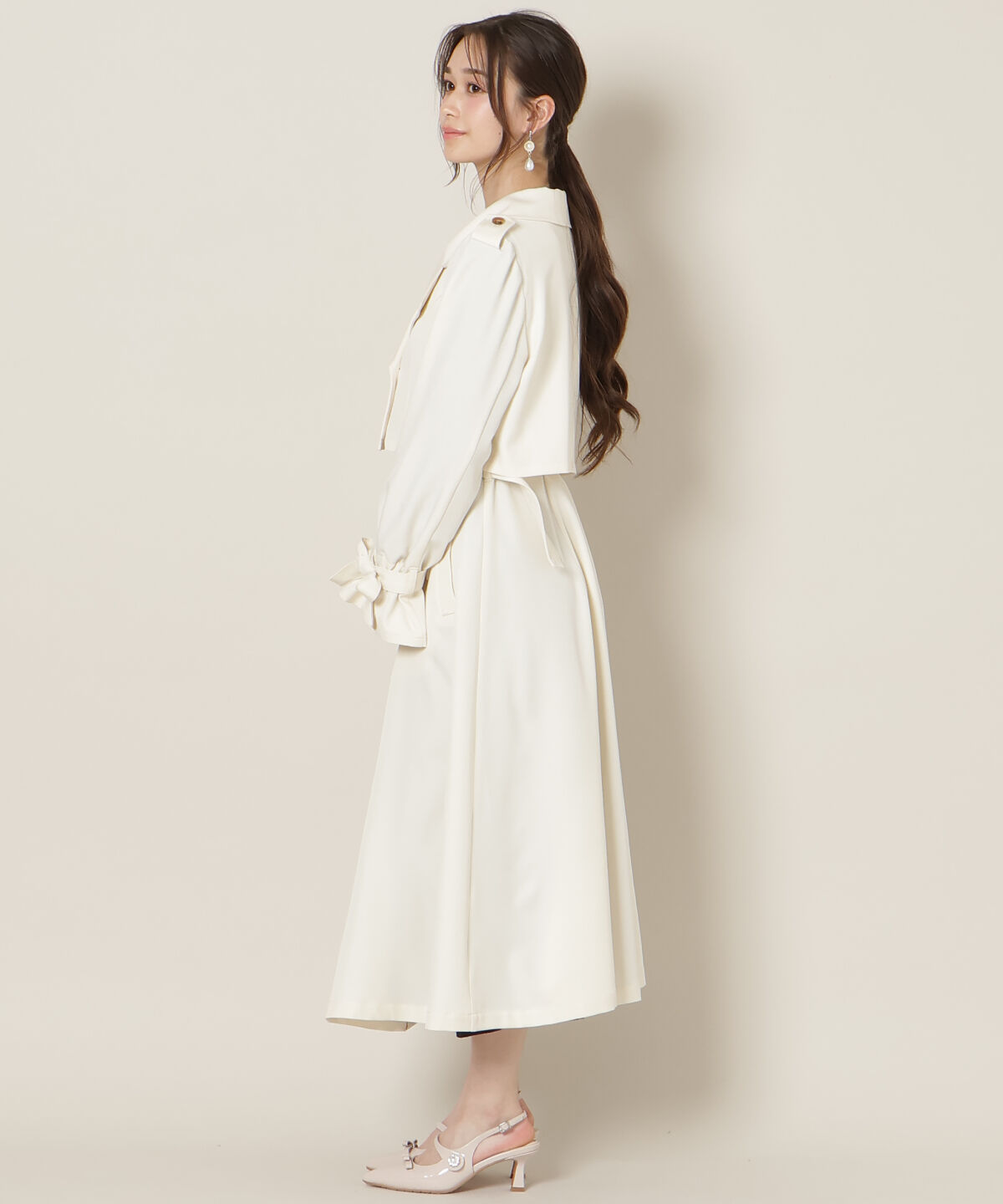 WILLSELECTION「リボンスリーブ3WAYトレンチコート」|トレンチコート|