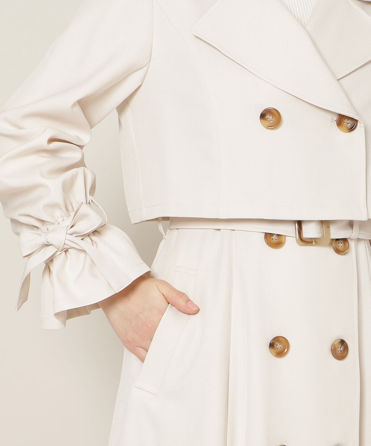 WILLSELECTION「リボンスリーブ3WAYトレンチコート」|トレンチコート|