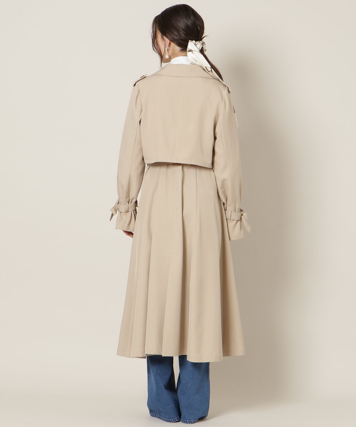 WILLSELECTION「リボンスリーブ3WAYトレンチコート」|トレンチコート|