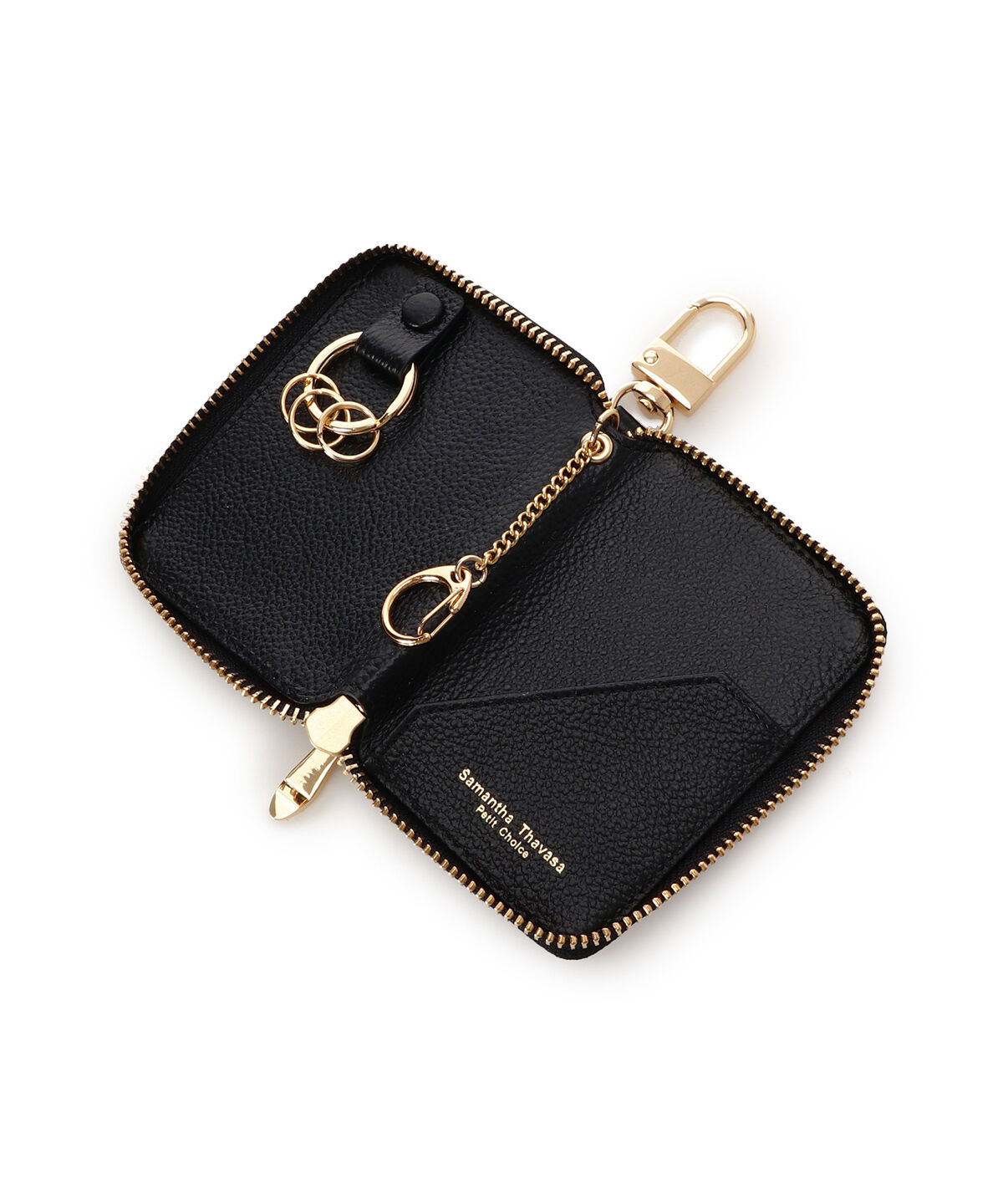 Samantha Thavasa Petit Choice「クリアハートビジュー キーケース」|キーケース|