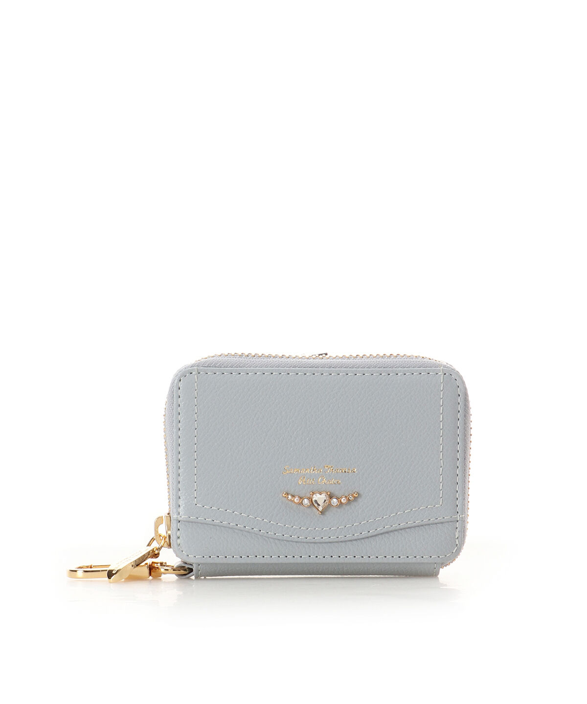 Samantha Thavasa Petit Choice「クリアハートビジュー キーケース」|キーケース|ライトブルー