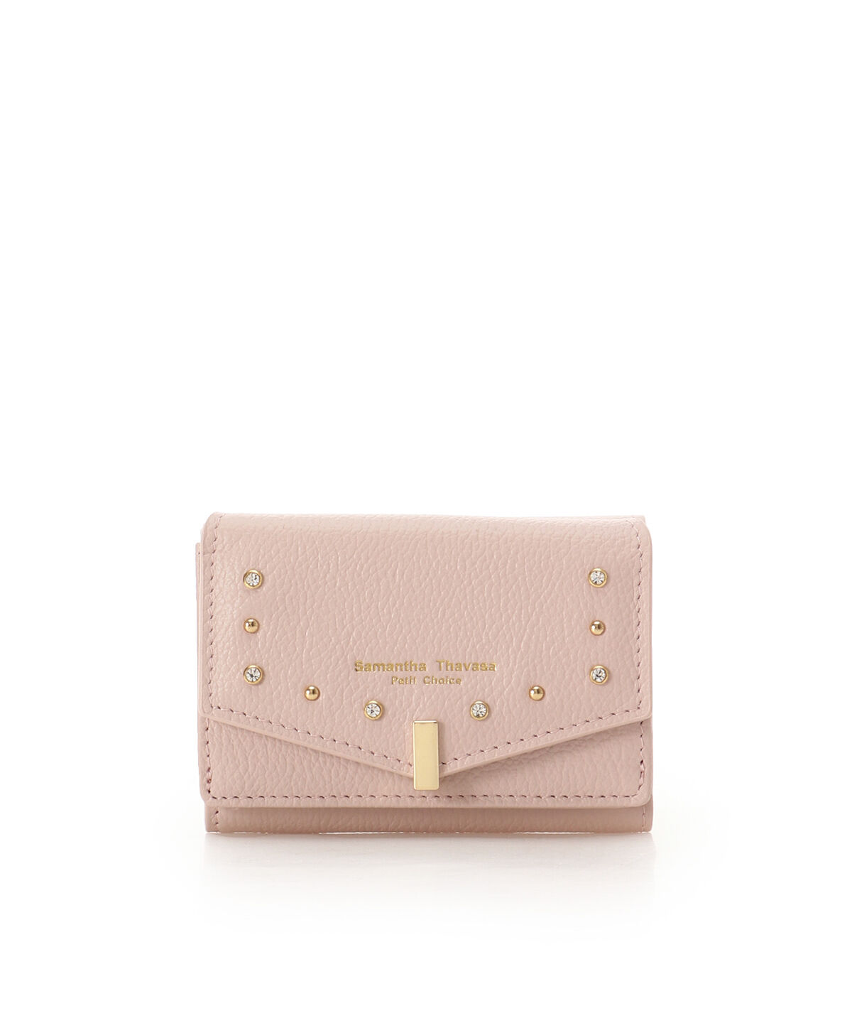 Samantha Thavasa Petit Choice「ゴールドスタッズ ミニ折財布」|財布|