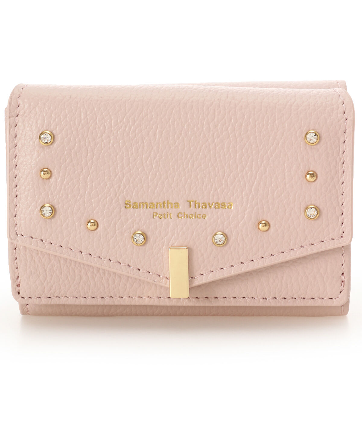 Samantha Thavasa Petit Choice「ゴールドスタッズ ミニ折財布」|財布|