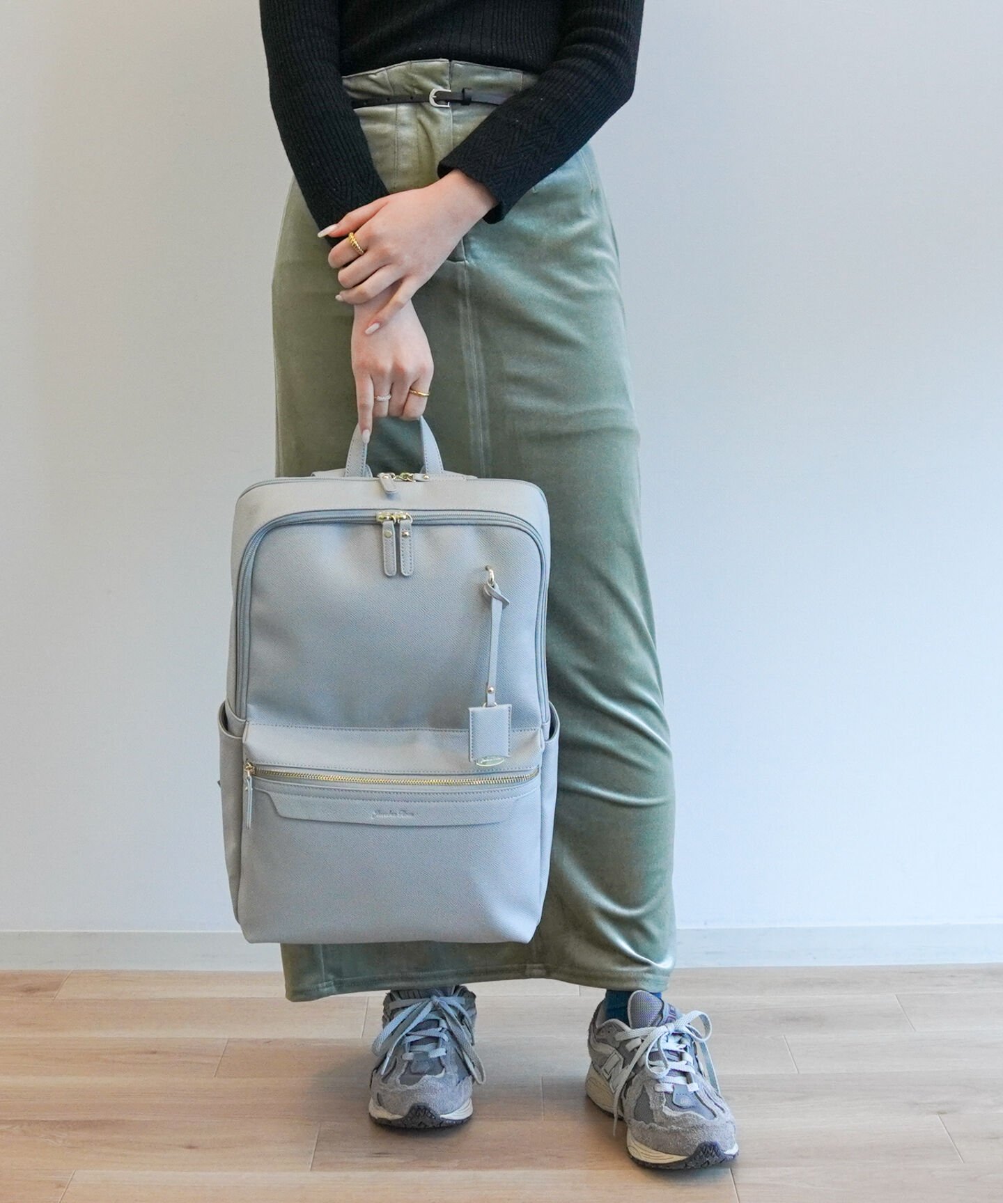 Jewelna Rose「ジュエルナローズ リモハピ2 リュックサック 合皮 B4 PC収納 通勤 リモートワーク 15.6インチ 10965」|リュック|