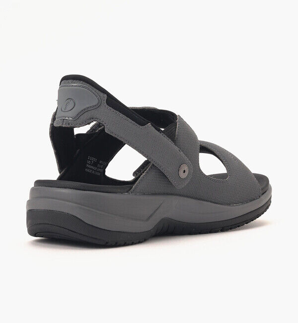 Orthofeet「【オーソフィート】ネプチューン ワイド/グレー マイクロファイバー/サンダル メンズ」|サンダル|