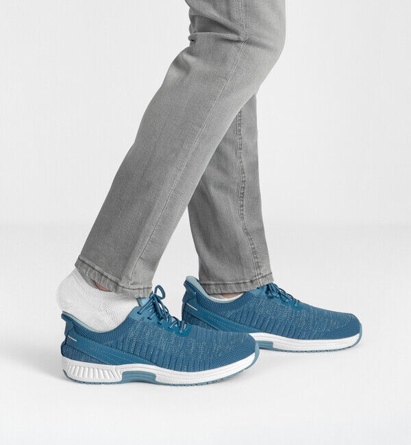 Orthofeet「【オーソフィート】ヤリ ワイド/ブルー テキスタイル/シューズ メンズ/Orthofeet」|スニーカー|