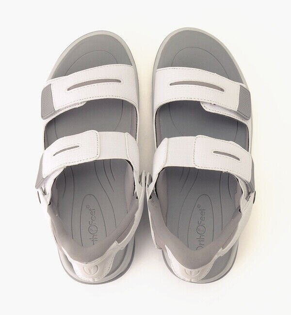 Orthofeet「【オーソフィート】カリプソ ミディアム/ホワイト マイクロファイバー/サンダル レディース」|サンダル|