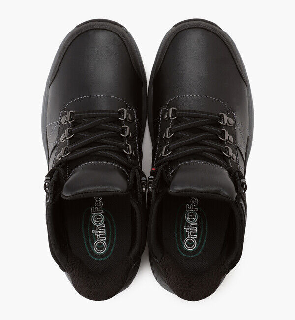 Orthofeet「【オーソフィート】ダルトン ミディアム/ブラック ヌバックレザー/シューズ メンズ」|ショートブーツ|