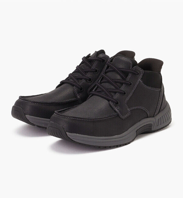 Orthofeet「【オーソフィート】ヴェルノ ミディアム/ブラック ナチュラルレザー/ブーツ メンズ」|ロングブーツ|