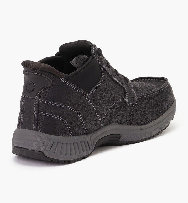 Orthofeet「【オーソフィート】ヴェルノ ワイド/ブラック ナチュラルレザー/ブーツ メンズ/Orthofeet」|ショートブーツ|