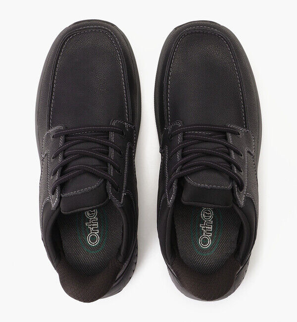 Orthofeet「【オーソフィート】ヴェルノ ワイド/ブラック ナチュラルレザー/ブーツ メンズ/Orthofeet」|ショートブーツ|