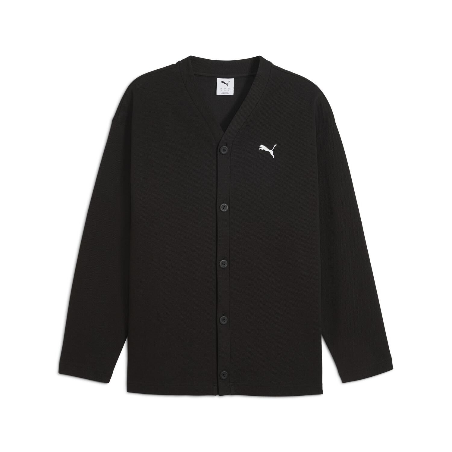 PUMA「【PUMA ｳｪｱ】M WARDROBE ESS RELAXEDJACQUARD」|ポロシャツ|ブラック