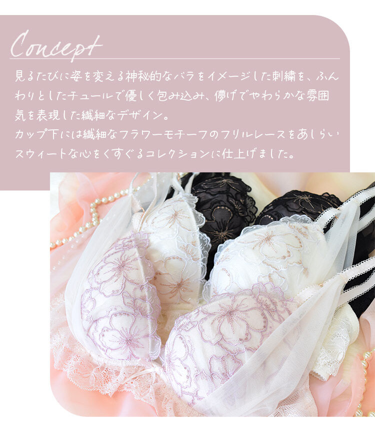 intesucre「アンテシュクレ 毎日フィットブラ Wパッドボリュームタイプ ブラセット B-E IBT386S」|インナー|