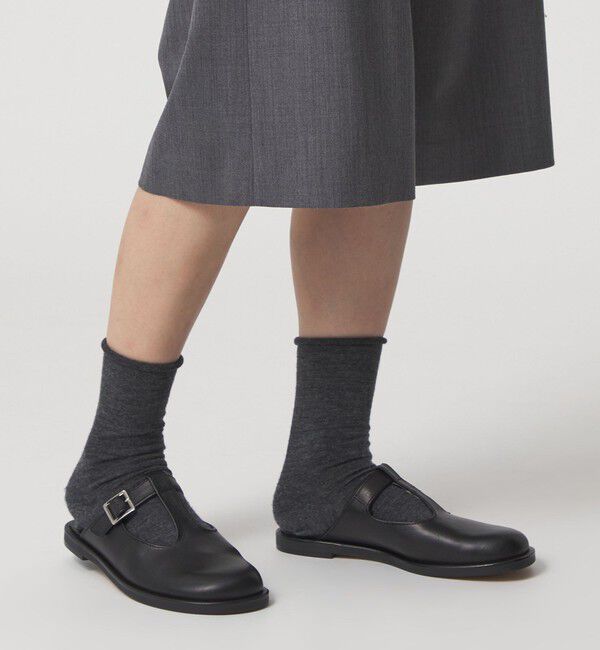 ODETTE E ODILE「オブリークTストラップミュール フラット15&uarr;」|スリッポン|