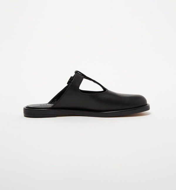 ODETTE E ODILE「オブリークTストラップミュール フラット15&uarr;」|スリッポン|