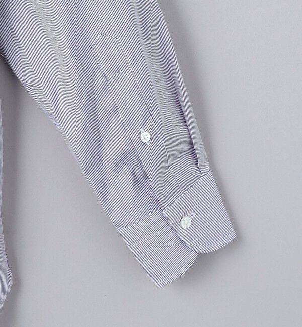 UNITED ARROWS「ALUMO/ピンストライプ ワイドカラー シャツ」|シャツ・ブラウス|