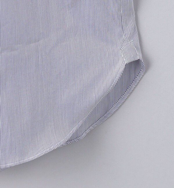 UNITED ARROWS「ALUMO/ピンストライプ ワイドカラー シャツ」|シャツ・ブラウス|