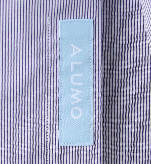 UNITED ARROWS「ALUMO/ピンストライプ ワイドカラー シャツ」|シャツ・ブラウス|