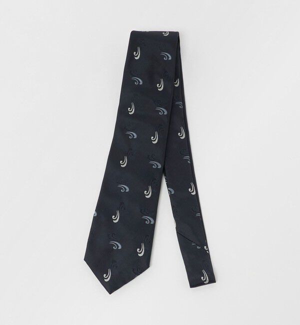 UNITED ARROWS「ウェーブ ジャガード ネクタイ」|ネクタイ・蝶ネクタイ|NAVY