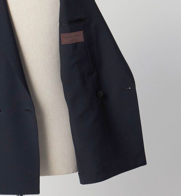 UNITED ARROWS「ウール モヘヤ 4ボタン ダブルブレストブレザー S‐MODEL」|テーラードジャケット|