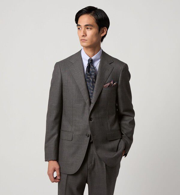 UNITED ARROWS「山栄 シャークスキン シングル3ボタン スーツ REGULAR MODEL‐ストレッチ‐」|スーツ|