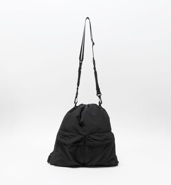 UNITED ARROWS green label relaxing「【別注】＜fellowww＞GLR 2WAY ナップサック ショルダーバッグ」|ショルダー・メッセンジャー|BLACK