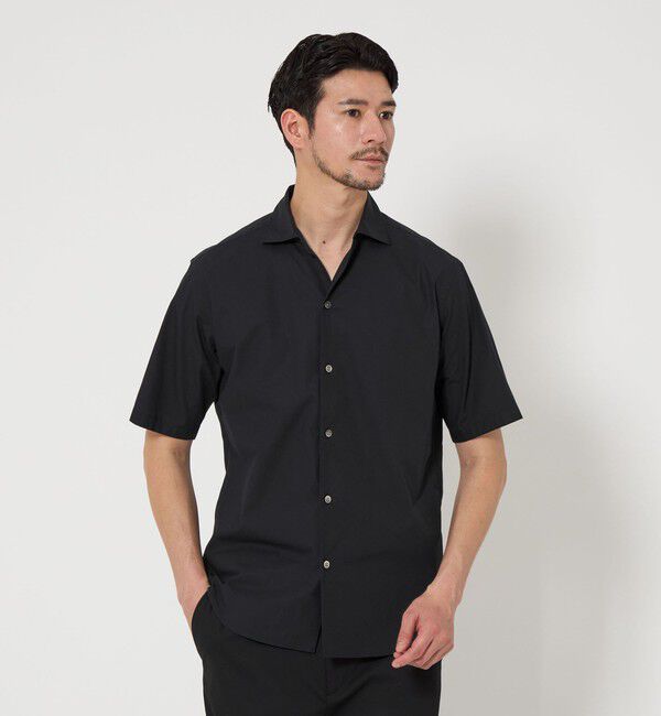 BEAUTY&YOUTH UNITED ARROWS「【WEB限定 WARDROBE SMART】コットン ワイドカラー スキッパーシャツ」|シャツ・ブラウス|