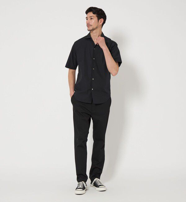 BEAUTY&YOUTH UNITED ARROWS「【WEB限定 WARDROBE SMART】コットン ワイドカラー スキッパーシャツ」|シャツ・ブラウス|