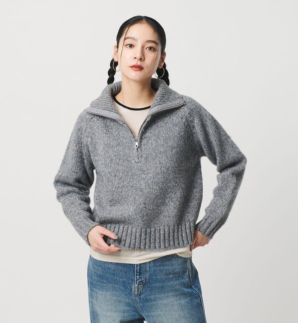 BEAUTY&YOUTH UNITED ARROWS「シアーベロア リンガーロングスリーブTシャツ」|Tシャツ・カットソー|