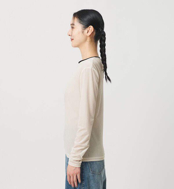 BEAUTY&YOUTH UNITED ARROWS「シアーベロア リンガーロングスリーブTシャツ」|Tシャツ・カットソー|