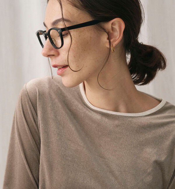 BEAUTY&YOUTH UNITED ARROWS「シアーベロア リンガーロングスリーブTシャツ」|Tシャツ・カットソー|