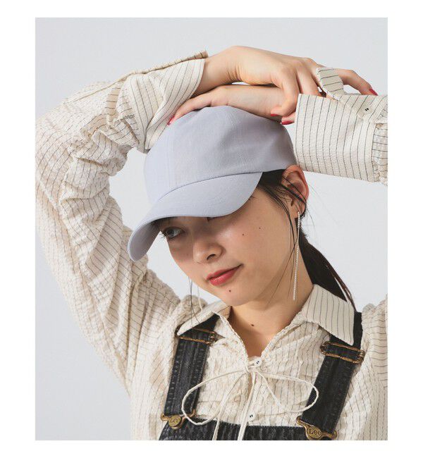 Ray BEAMS 「6パネル リネン キャップ」|キャップ・キャスケット|Light.BLUE