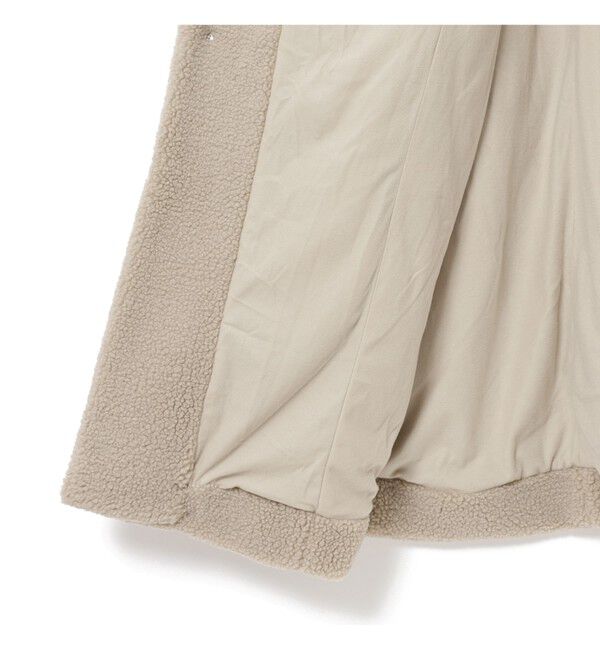 Ray BEAMS 「GYMPHLEX / ボア ノーカラー コート」|ダッフルコート|