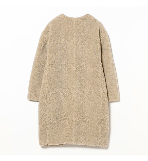 Ray BEAMS 「GYMPHLEX / ボア ノーカラー コート」|ダッフルコート|